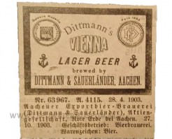 Aachener exportbier brauerei etiket 01